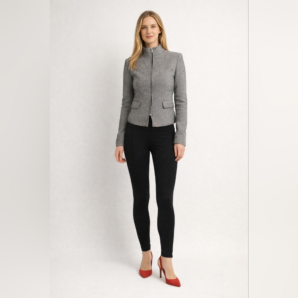 Banana Republic Size 0 100% Wool Herringbone Jacket